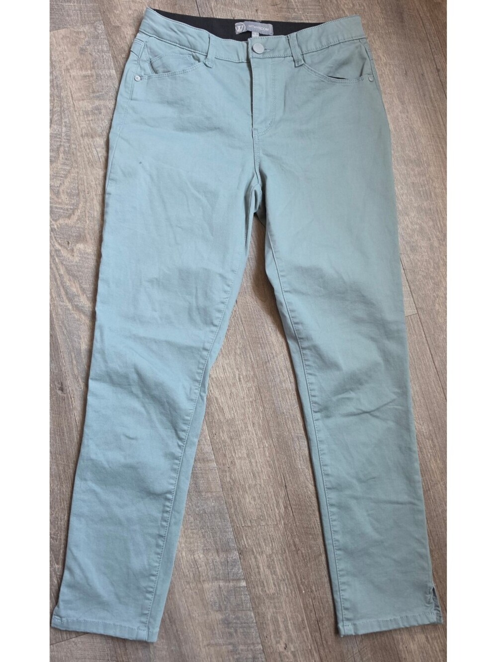 Wit & Wisdom Women's Sage Green Skinny Pants Size 6